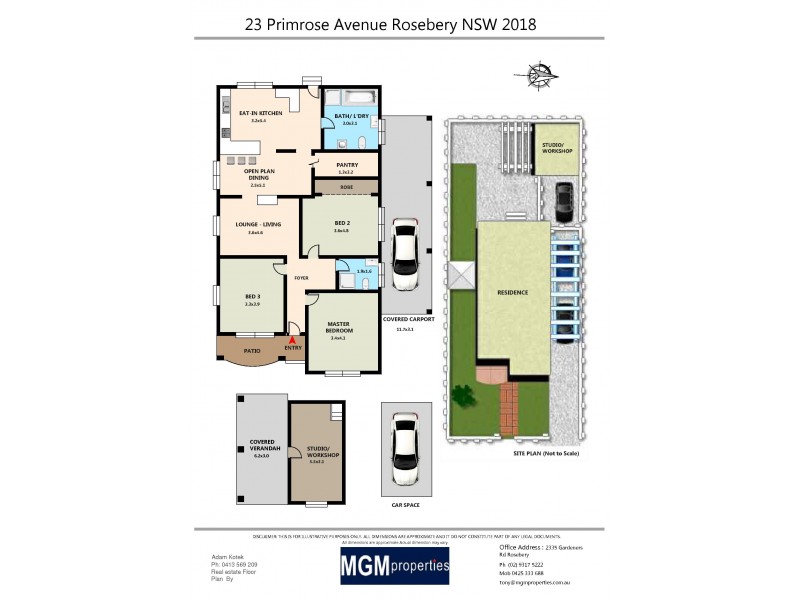 23 Primrose Avenue, Rosebery NSW 2018 Floorplan