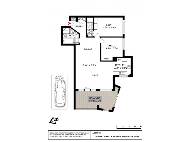 21/52-58 Courallie Avenue, Homebush West NSW 2140 Floorplan