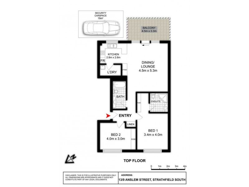 13/9 Anselm Street, Strathfield NSW 2135 Floorplan
