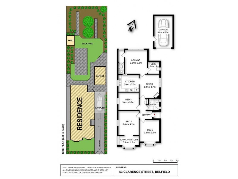 53 Clarence Street, Belfield NSW 2191 Floorplan
