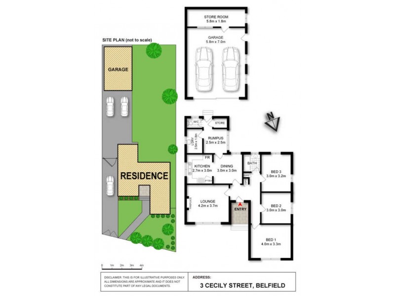 3 Cecily Street, Belfield NSW 2191 Floorplan