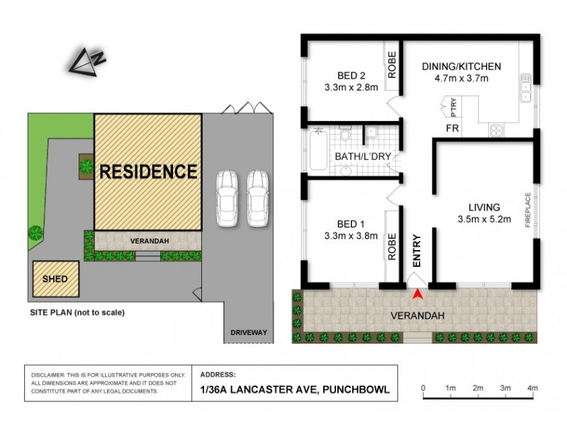 1/36a Lancaster Avenue, Punchbowl NSW 2196 Floorplan