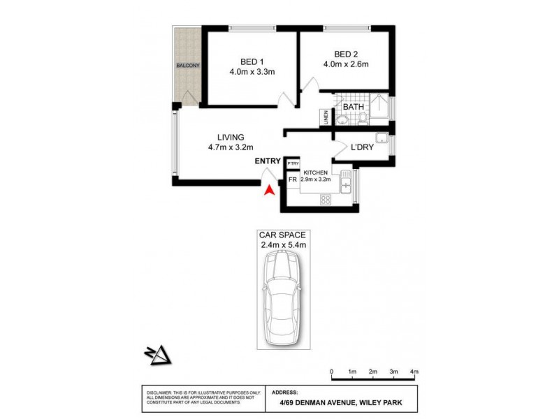 4/69 Denman Avenue, Wiley Park NSW 2195 Floorplan