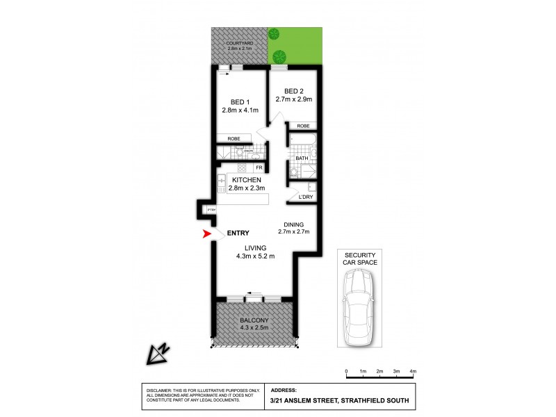 3/21 Anselm Street, Strathfield South NSW 2136 Floorplan