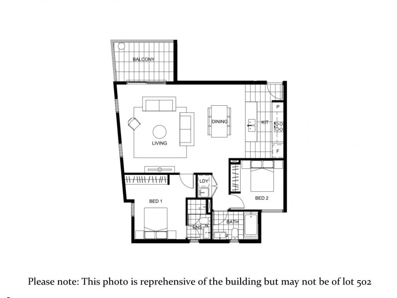 502/1 Browne Parade, Liverpool NSW 2170 Floorplan