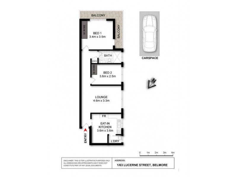 1/63 Lucerne Street, Belmore NSW 2192 Floorplan