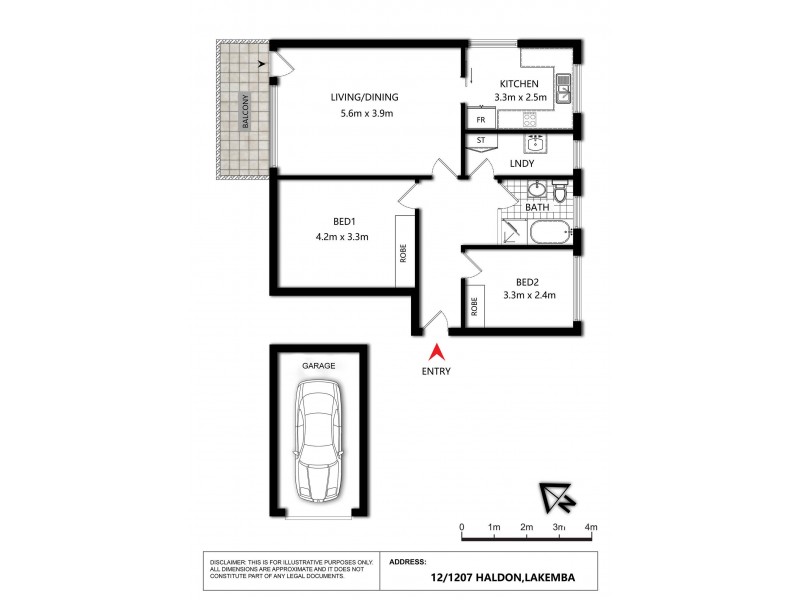 12/207 Haldon Street, Lakemba NSW 2195 Floorplan