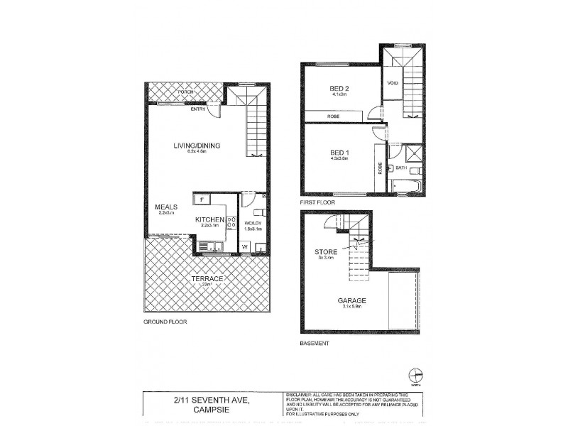 2/11 Seventh Avenue, Campsie NSW 2194 Floorplan