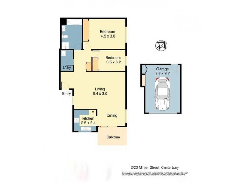 2/20-22 Minter Street, Canterbury NSW 2193 Floorplan