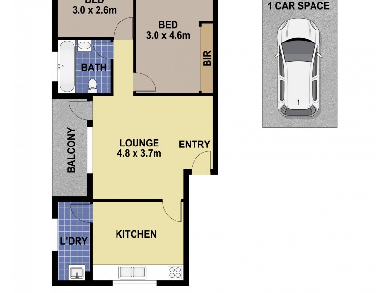 9/1 The Crescent, Berala NSW 2141 Floorplan