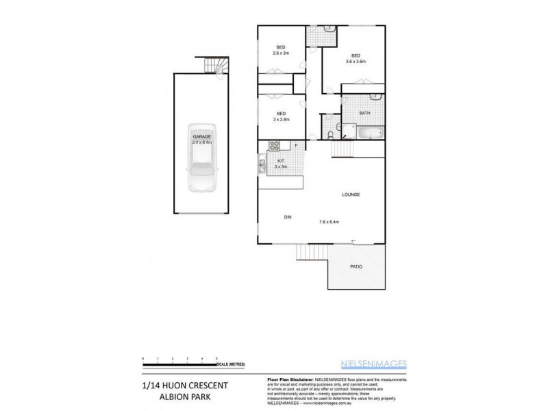 1/14 Huon Crescent, Albion Park NSW 2527 Floorplan