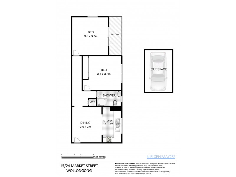 15/24 Market Street, Wollongong NSW 2500 Floorplan