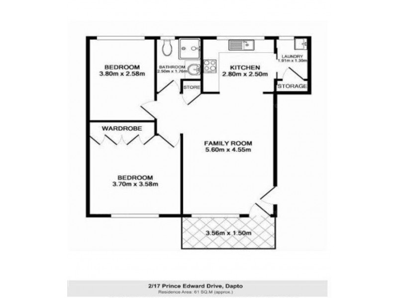 2/17 Prince Edward Drive, Brownsville NSW 2530 Floorplan