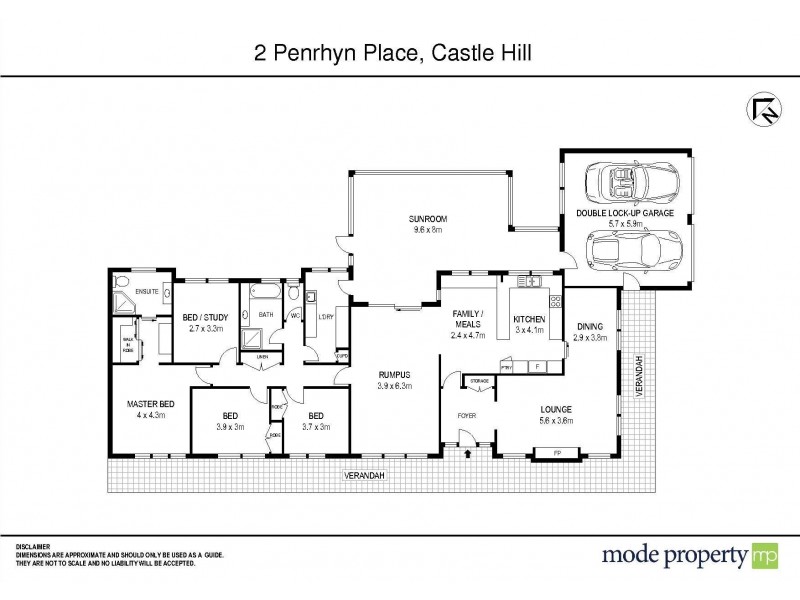 2 Penrhyn Place, Castle Hill NSW 2154 Floorplan