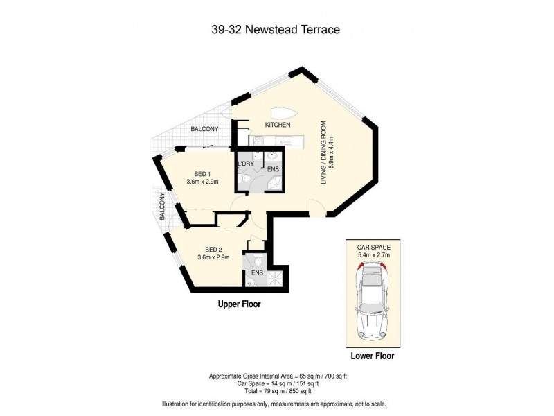 39/32 Newstead Terrace, Newstead QLD 4006 Floorplan