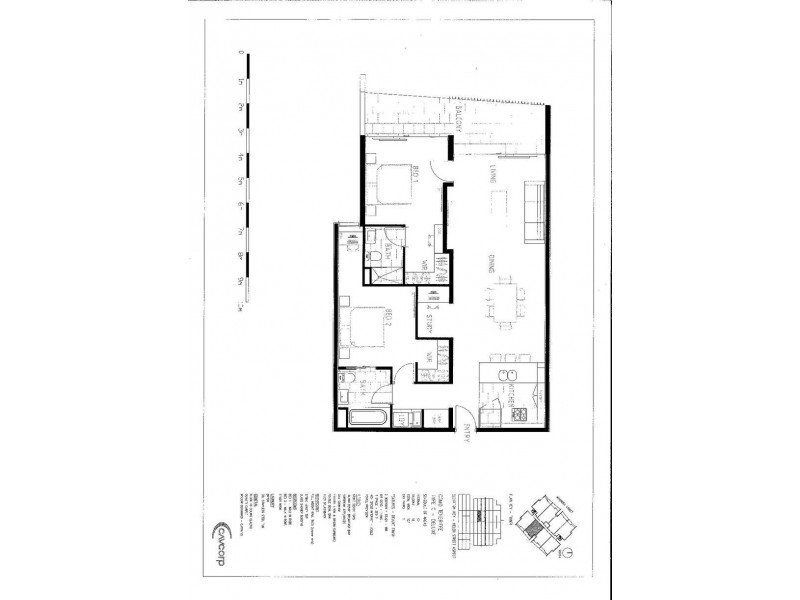 606/53 Wyandra Street, Teneriffe QLD 4005 Floorplan