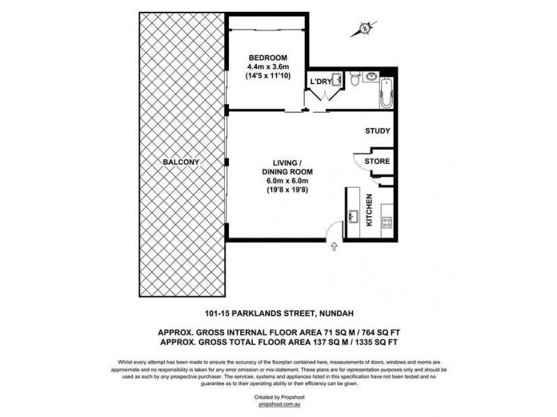 101/15 Parkland Street, Nundah QLD 4012 Floorplan
