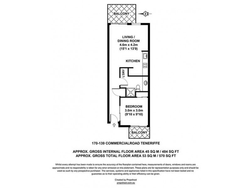 170/139 Commercial Road, Teneriffe QLD 4005 Floorplan