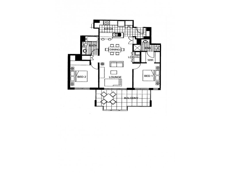 12/1 Newstead Avenue, Newstead QLD 4006 Floorplan