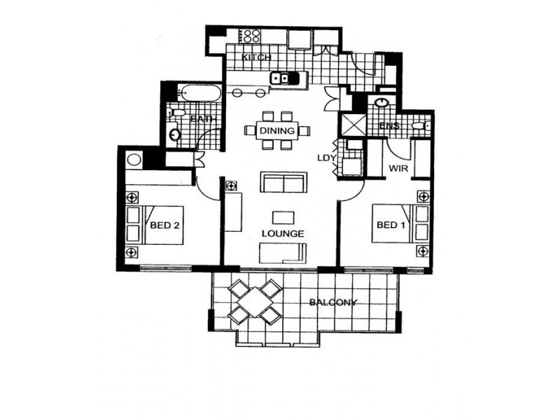 18/1 Newstead Avenue, Newstead QLD 4006 Floorplan