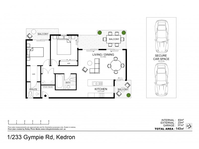 1/233 Gympie Road, Kedron QLD 4031 Floorplan