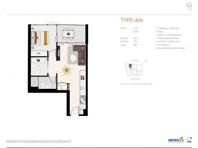 41109/1033 Ann Street, Newstead QLD 4006 Floorplan