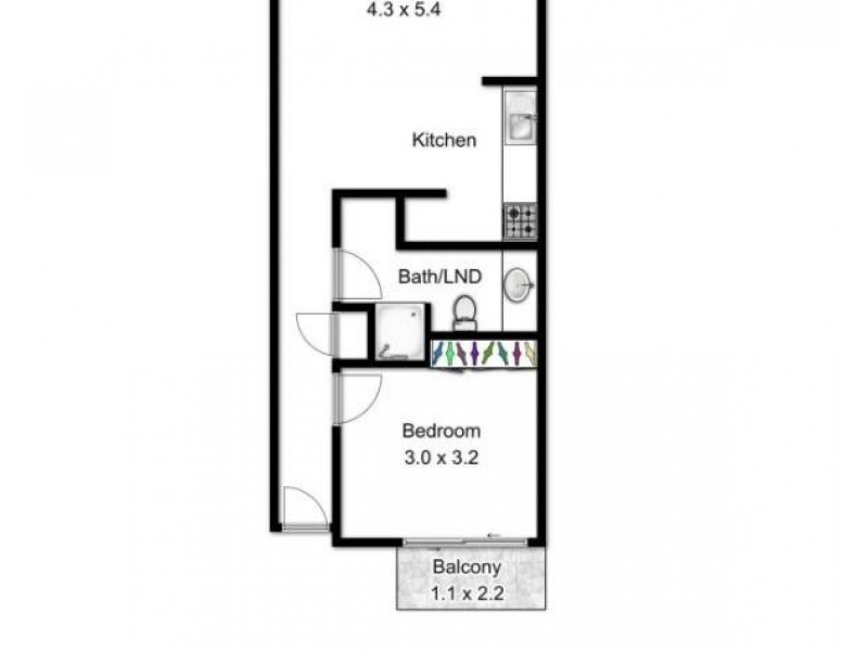 40/139 Commercial Road, Teneriffe QLD 4005 Floorplan