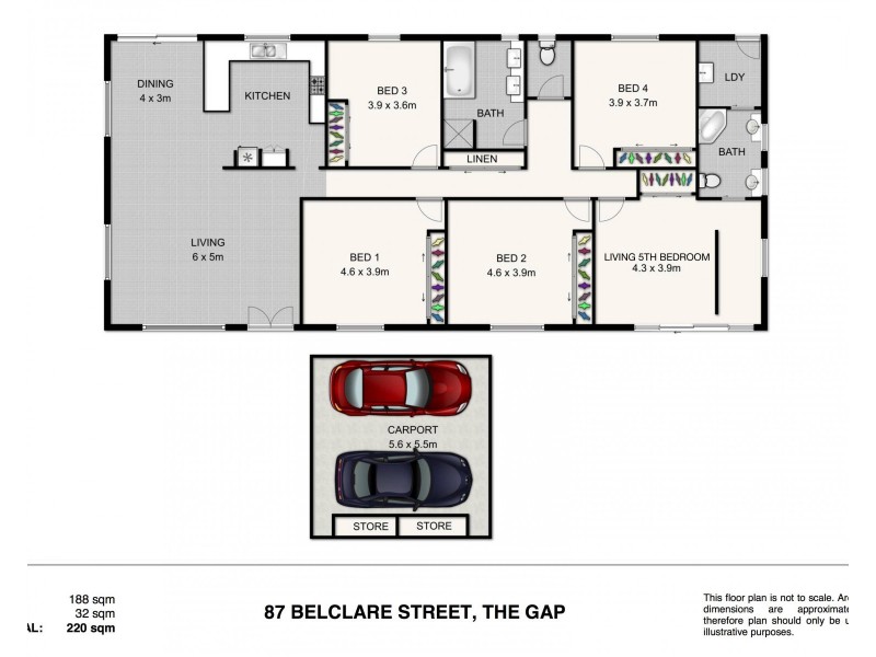 87 Belclare Street, The Gap QLD 4061 Floorplan