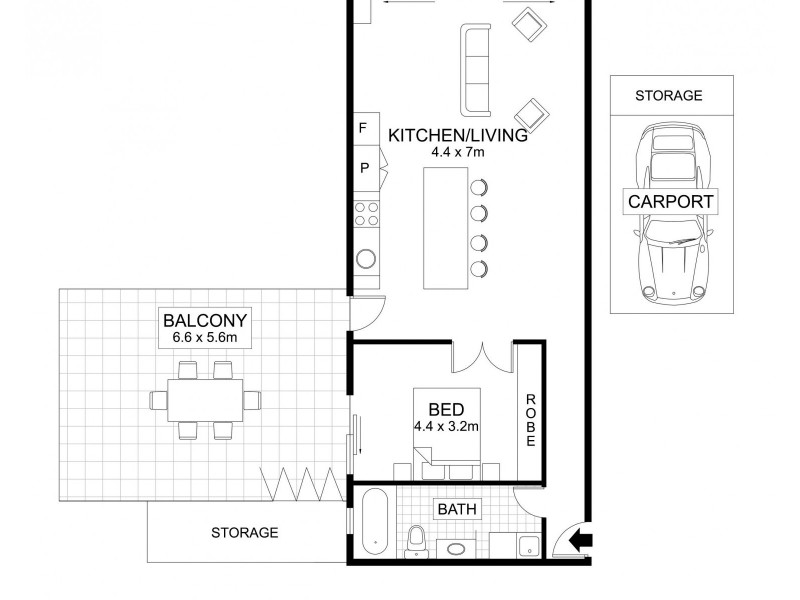 8/40 Chermside Street, Teneriffe QLD 4005 Floorplan