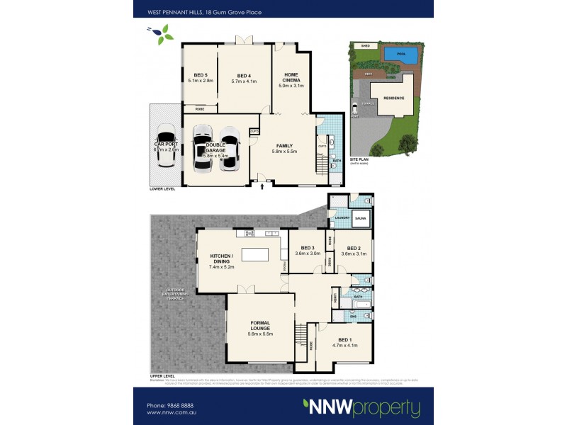 18 Gum Grove Place, West Pennant Hills NSW 2125 Floorplan