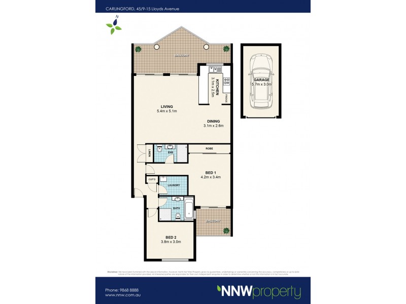 45/9-15 Lloyds Avenue, Carlingford NSW 2118 Floorplan