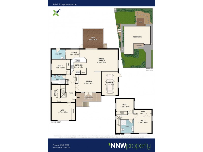 8 Stephen Avenue, Ryde NSW 2112 Floorplan