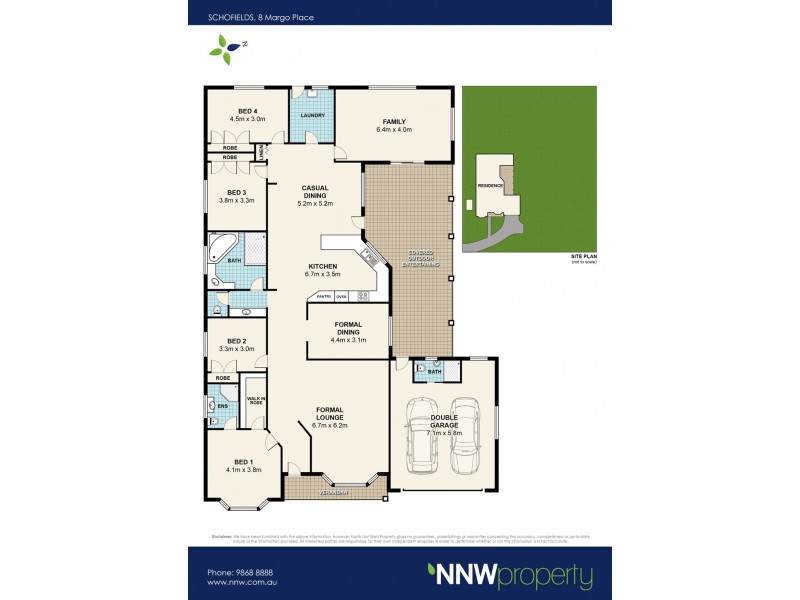 8 Margo Place, Schofields NSW 2762 Floorplan