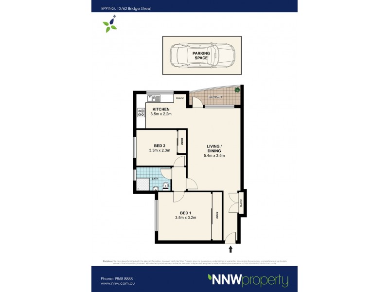 12/62 Bridge Street, Epping NSW 2121 Floorplan