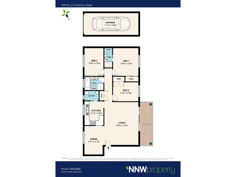 6/10 Edensor Street, Epping NSW 2121 Floorplan