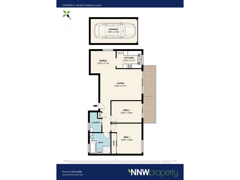 36/203 Waterloo Road, Marsfield NSW 2122 Floorplan
