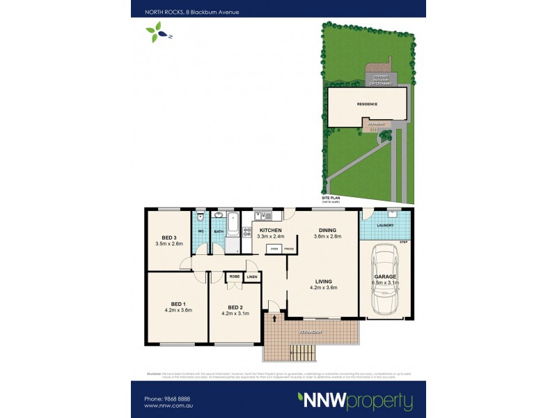 8 Blackburn Avenue, North Rocks NSW 2151 Floorplan
