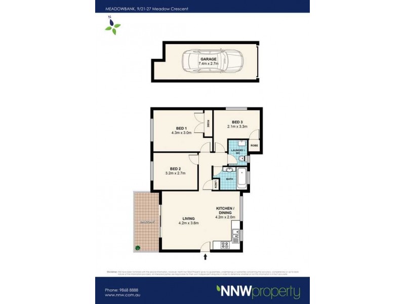 9/21-27a Meadow Crescent, Meadowbank NSW 2114 Floorplan