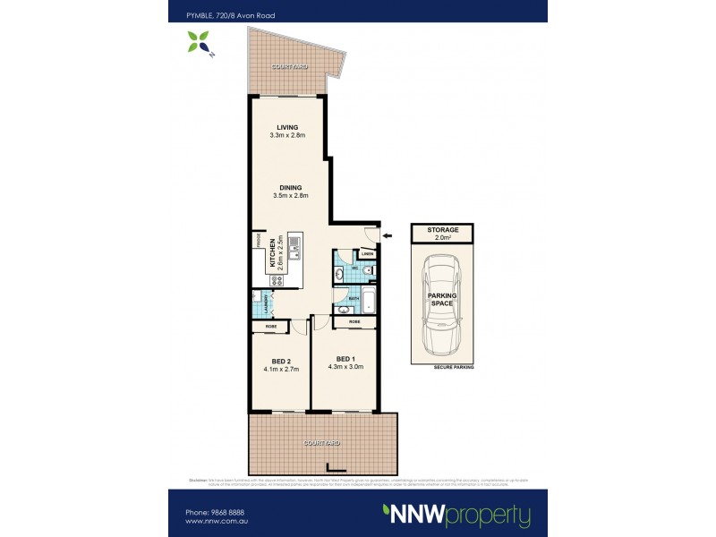 B720/2-12 Avon Road, Pymble NSW 2073 Floorplan