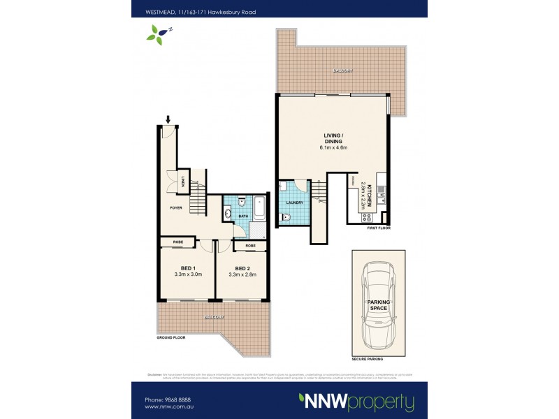 11/163-171 Hawkesbury Road, Westmead NSW 2145 Floorplan