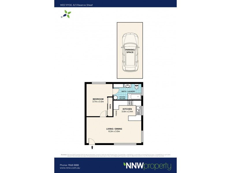8/3 Reserve Street, West Ryde NSW 2114 Floorplan
