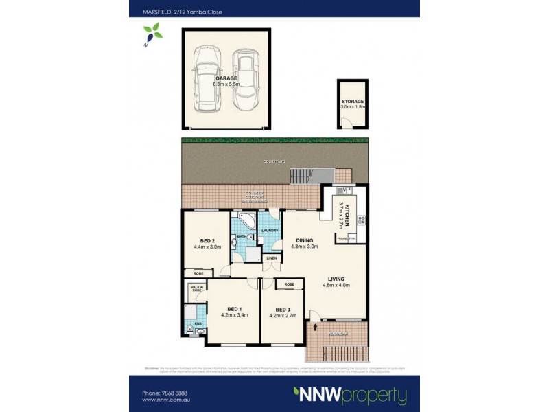 2/12 Yamba Close, Marsfield NSW 2122 Floorplan