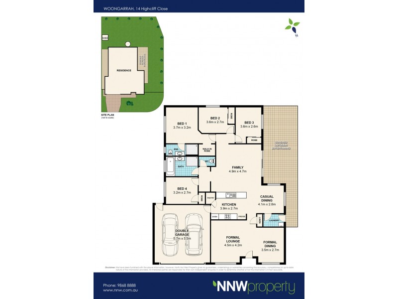 14 Highcliff Close, Woongarrah NSW 2259 Floorplan