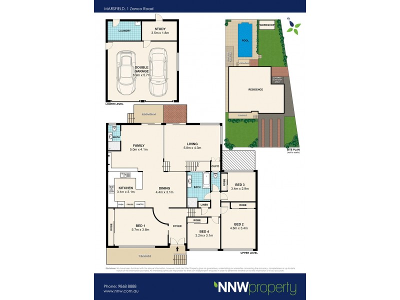 1 Zanco Road, Marsfield NSW 2122 Floorplan