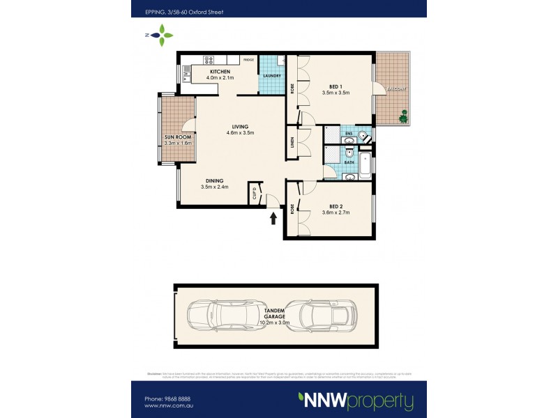 3/58-60 Oxford Street, Epping NSW 2121 Floorplan