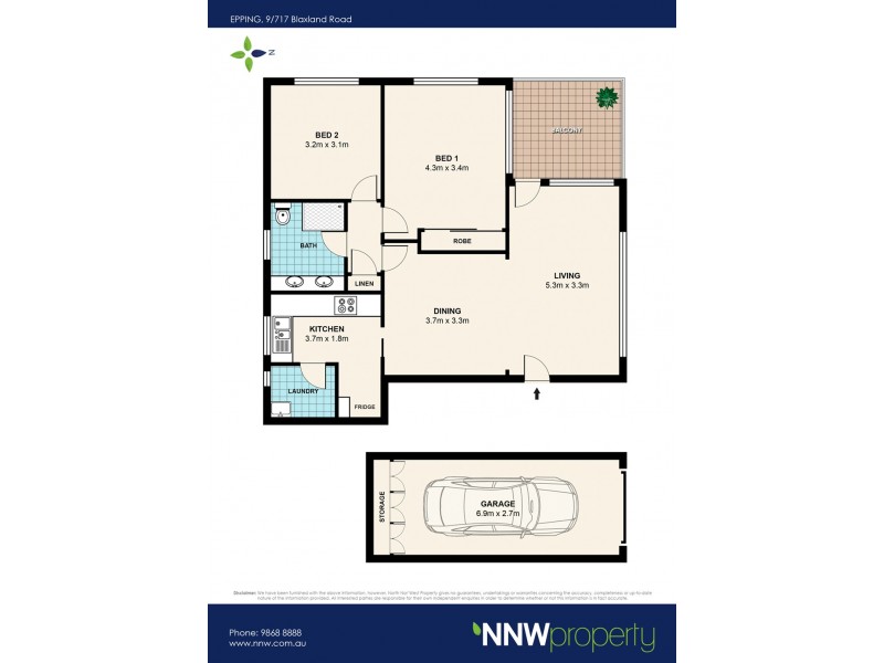 9/717 Blaxland Road, Epping NSW 2121 Floorplan