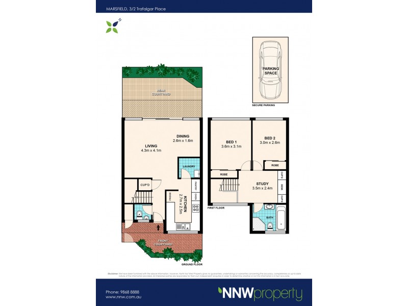 3/2 Trafalgar Place, Marsfield NSW 2122 Floorplan