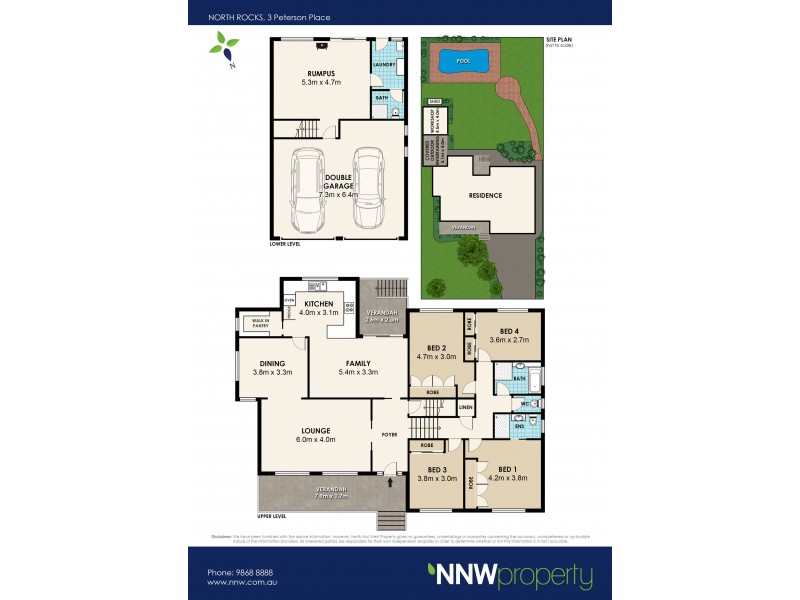 3 Peterson Place, North Rocks NSW 2151 Floorplan
