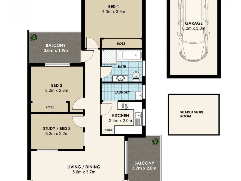 6/15 Ball Ave, Eastwood NSW 2122 Floorplan
