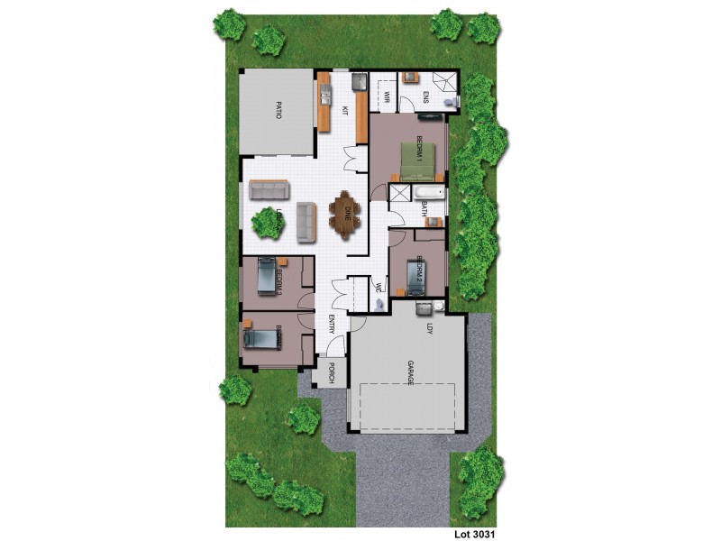 Lot 3031 Montalbion Avenue, Trinity Park QLD 4879 Floorplan